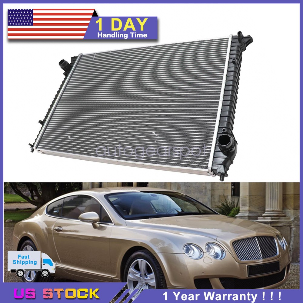 Radiator 3W0198115G For 2004-2017 Bentley Continental Gt Gtc 6.0L W12 3W0198115