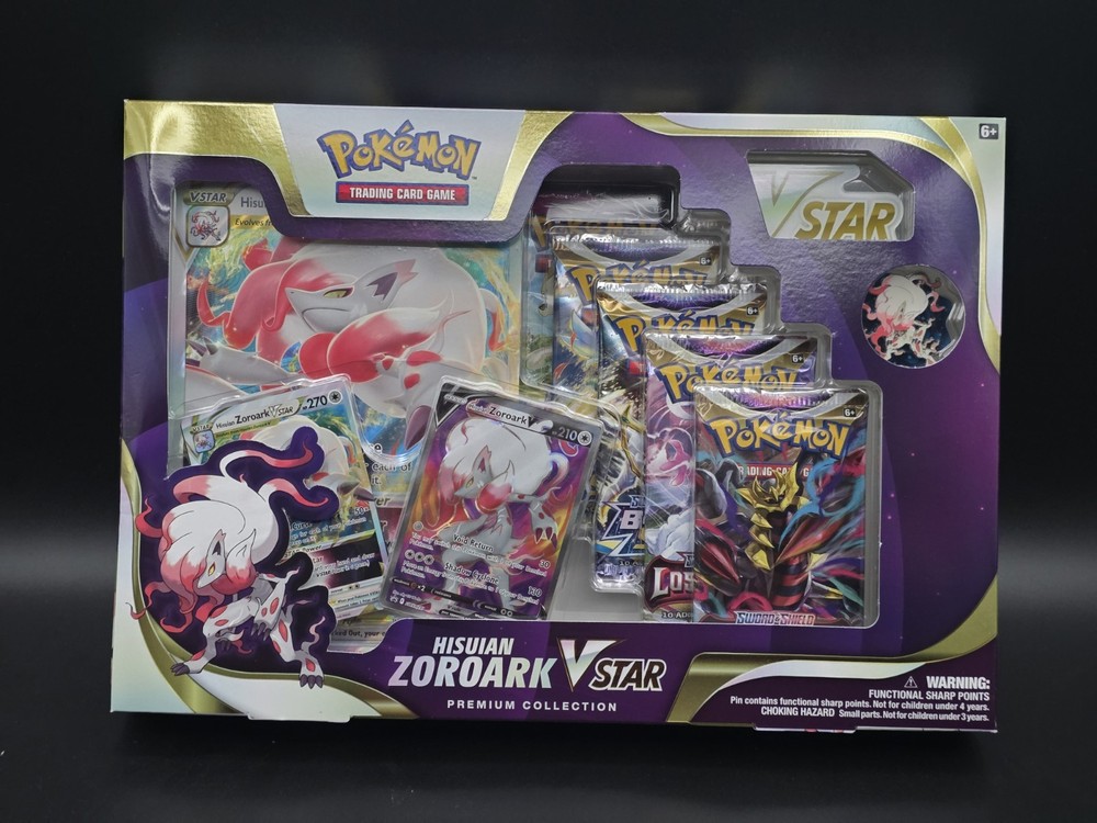 Pokemon TCG Hisuian Zoroark VSTAR Premium Collection Box - New / Sealed