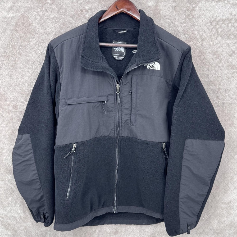 The North Face Denali Fleece Jacket Mens Medium Black Full Zip Polartec AMYN