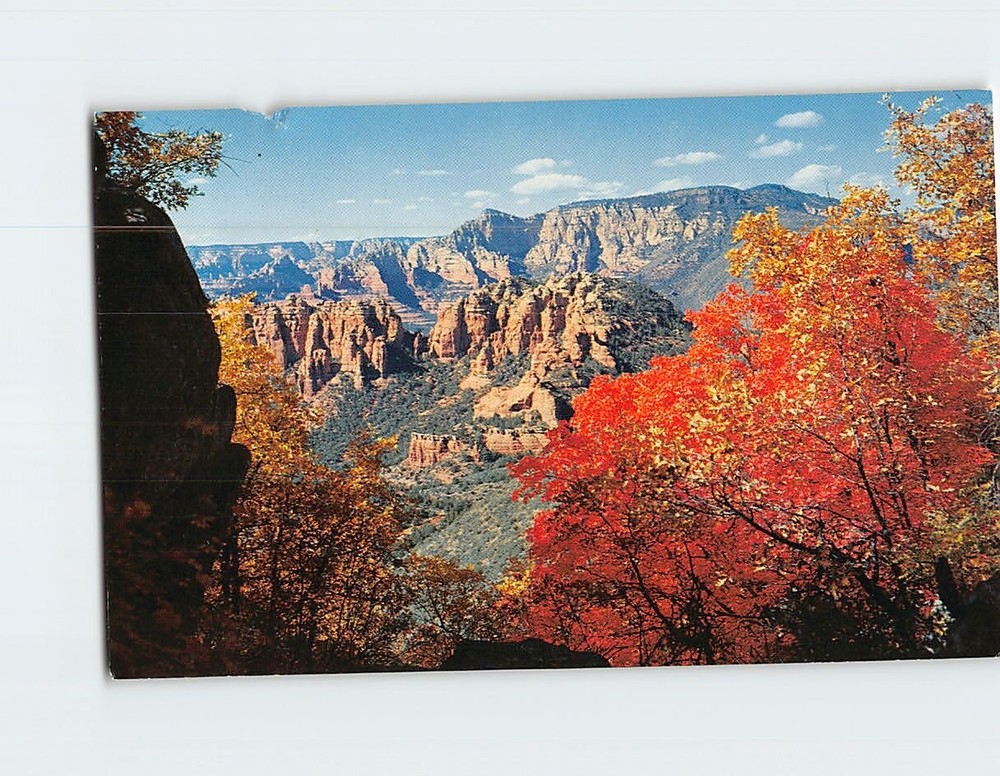 Postcard View From Schnebly Hill Oak Creek Canyon Arizona