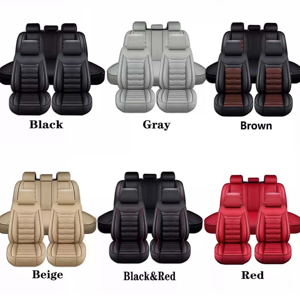 For Honda CR-V CRV 5-Seat Full Set Car Seat Covers Leather Front Rear Protectors
