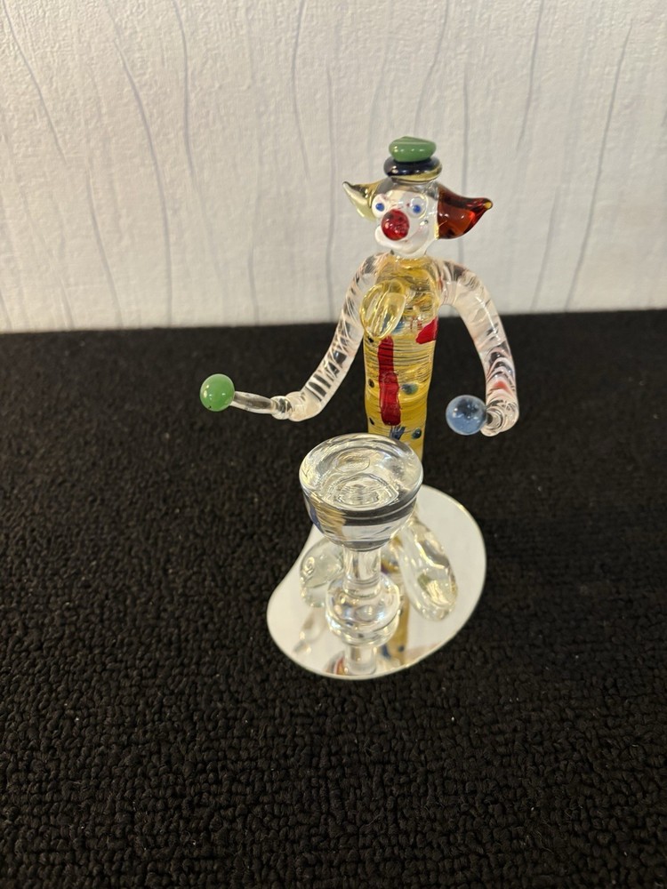 Clown Tambourine Glass Model 8