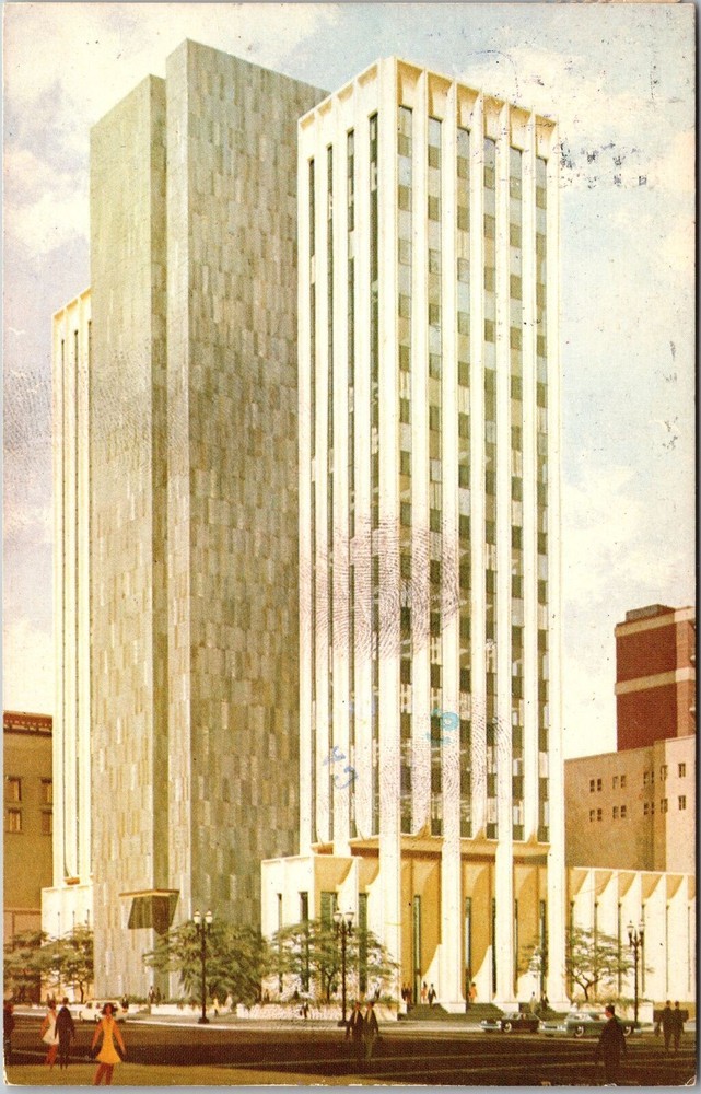 Portland OR-Oregon, Bank California Building, Vintage Postcard