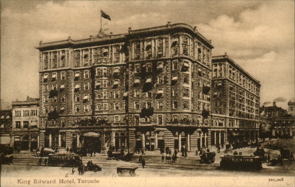 Toronto Ontario Canada King Edward Hotel ~ sepia ~ 1907 to Kalamazoo MI sku015