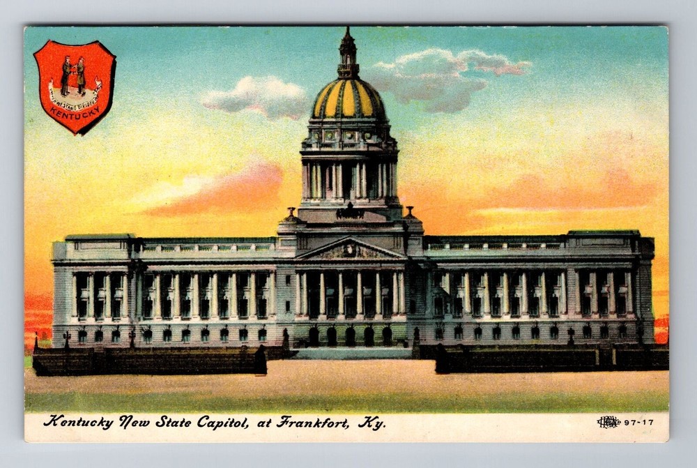 Frankfort KY-Kentucky, Kentucky New State Capitol, Vintage Souvenir Postcard