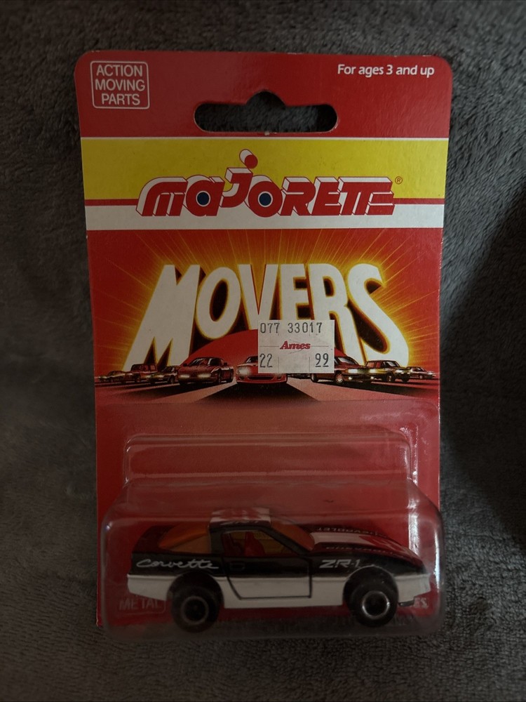 Majorette Movers 200 series #215 Black Chevrolet Corvette NIP