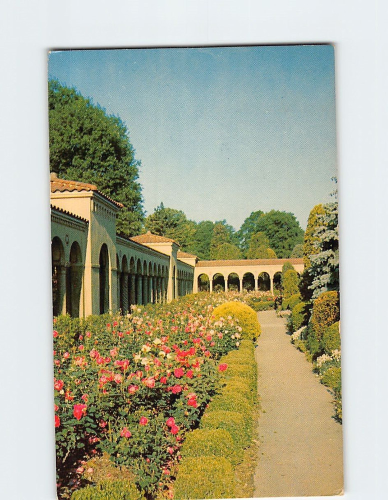 Postcard Rosary Portico & Rose Gardens Franciscan Monastery Washington DC