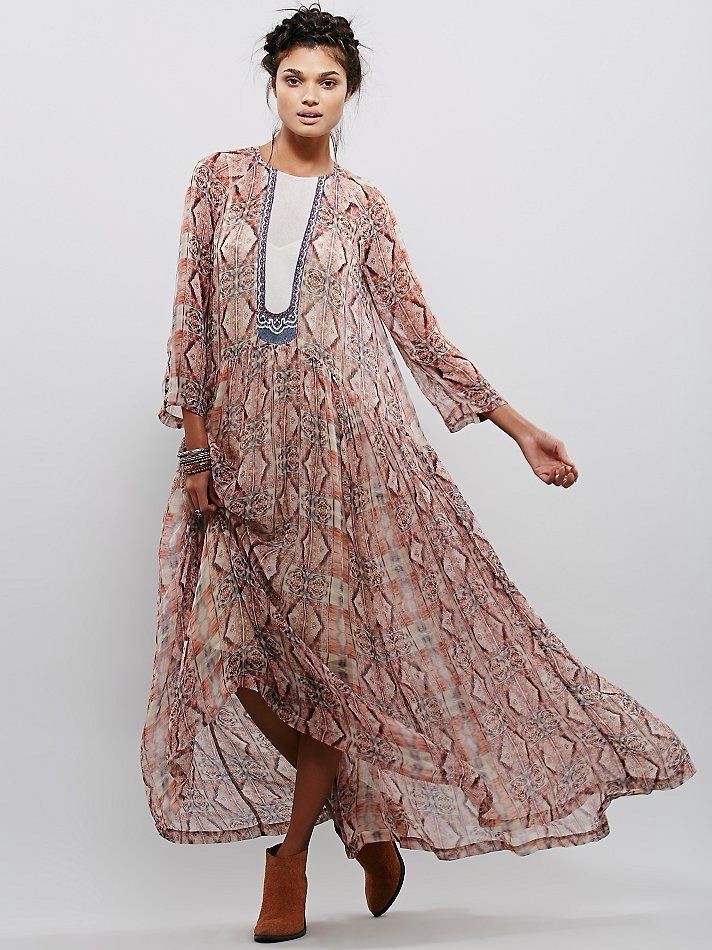 RARE Free People New Romantics Celtic Wanderer Dress Size Small