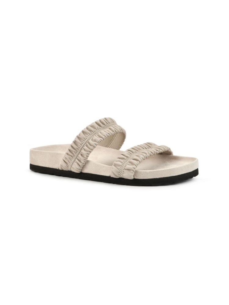 WHITE MOUNTAIN FOOTBEDS Womens Beige Footbed Hands On Open Sandals Shoes 9 M