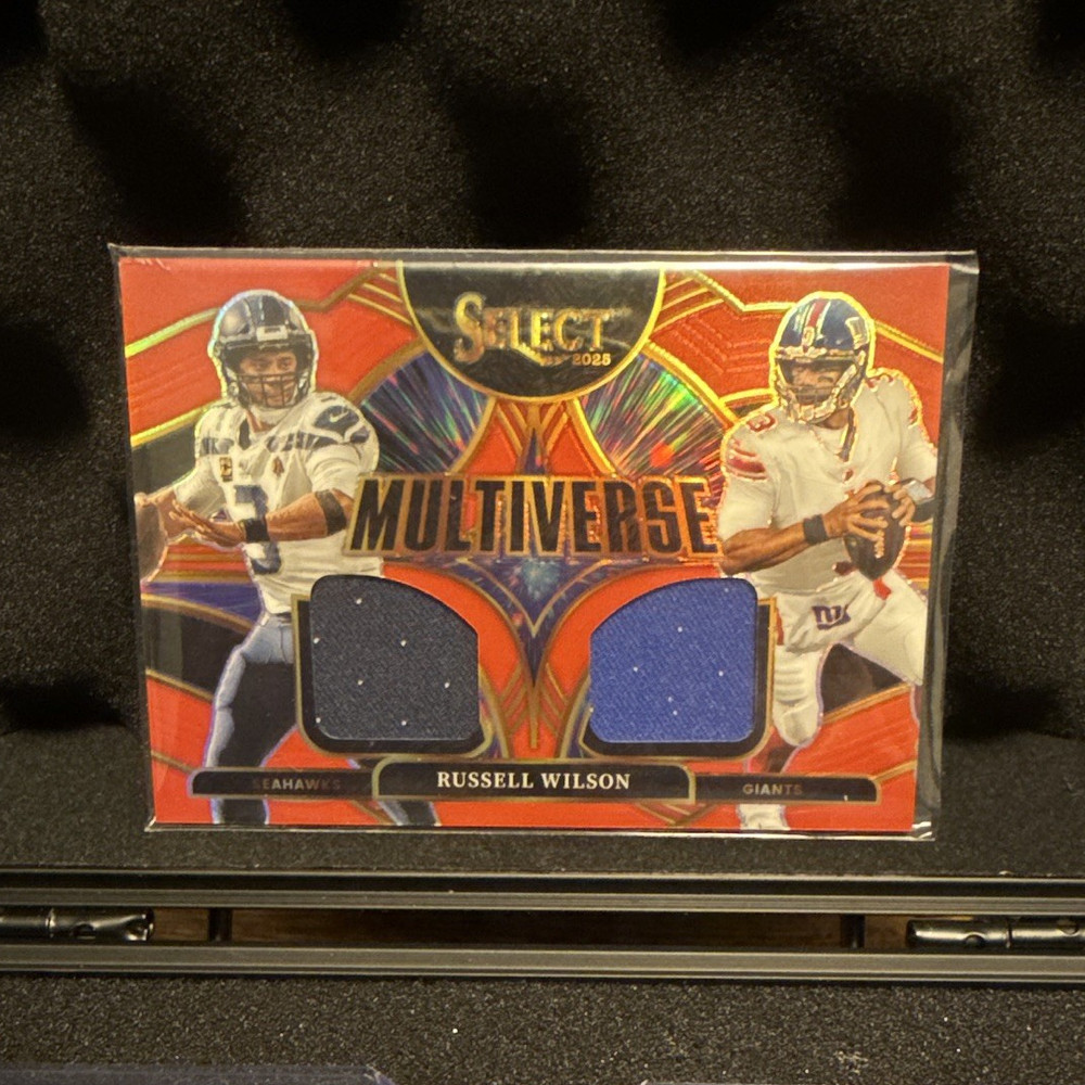 Panini Select Russell Wilson Multiverse Mem #MVJ-RWN Seahawks/Giants