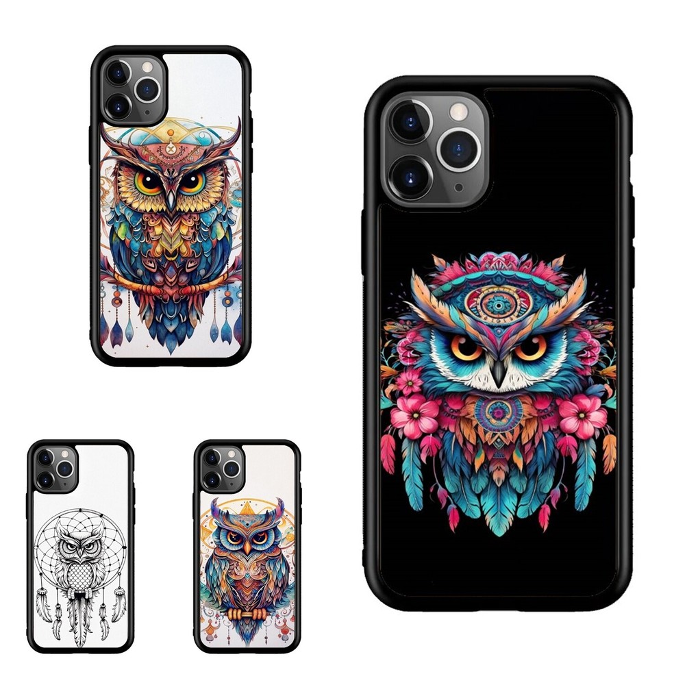 Aluminum Cover owl dreamcatcher mandala For Apple iPhone Samsung Galaxy Motorola