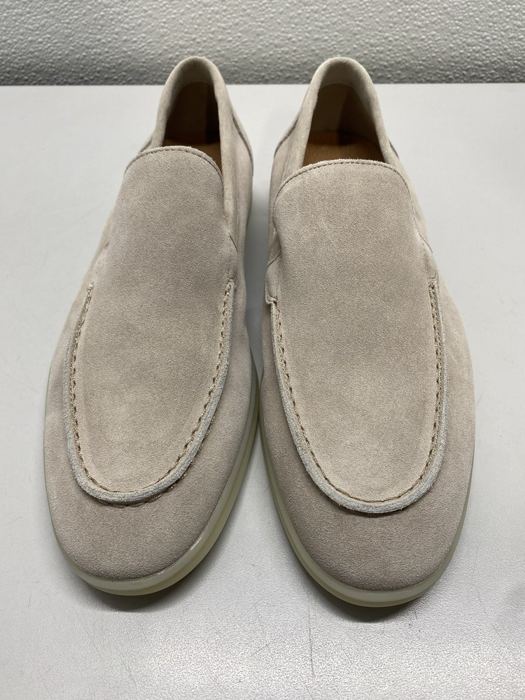 Icon Mens The Classic Suede Leather Comfort Casual Loafers Size 8 Taupe