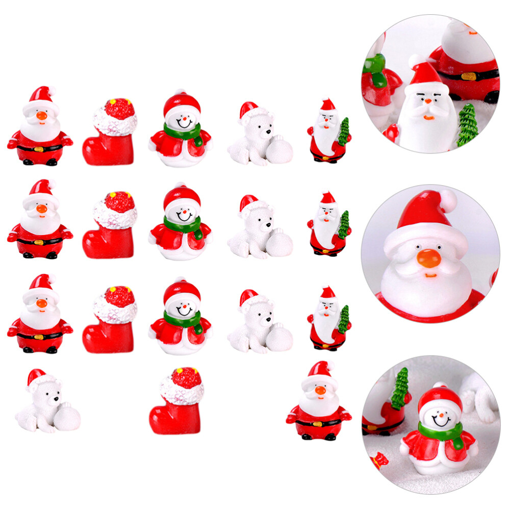 Christmas Santa Claus Doll Figurine Decorative Ornaments Decorations