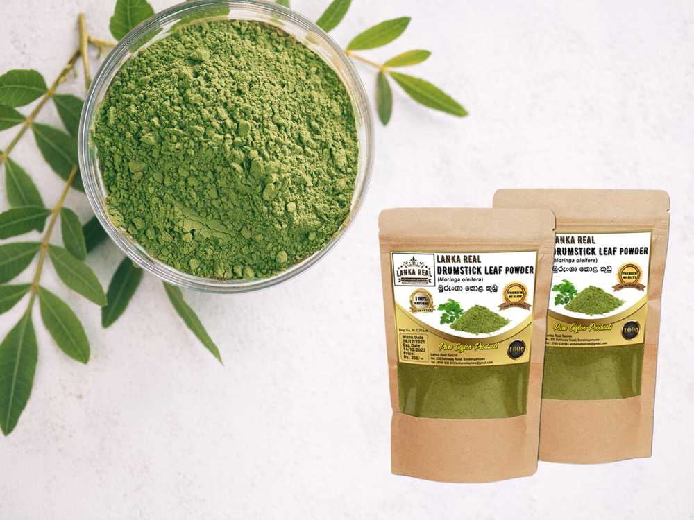 Organic Ceylon Moringa Leaf Powder - 100g Natural Herbal Tea
