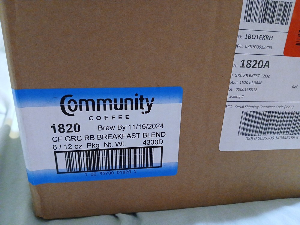 Breakfast Blend 12 Ounces Medium Roast Ground Coffee 12 Ounce Bag Pack of 6