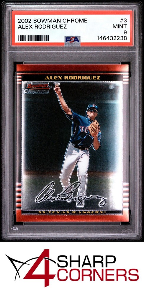 2002 Bowman Chrome #3 Alex Rodriguez Rangers Psa 94SC: The hobby’s top consignment resource on eBay!