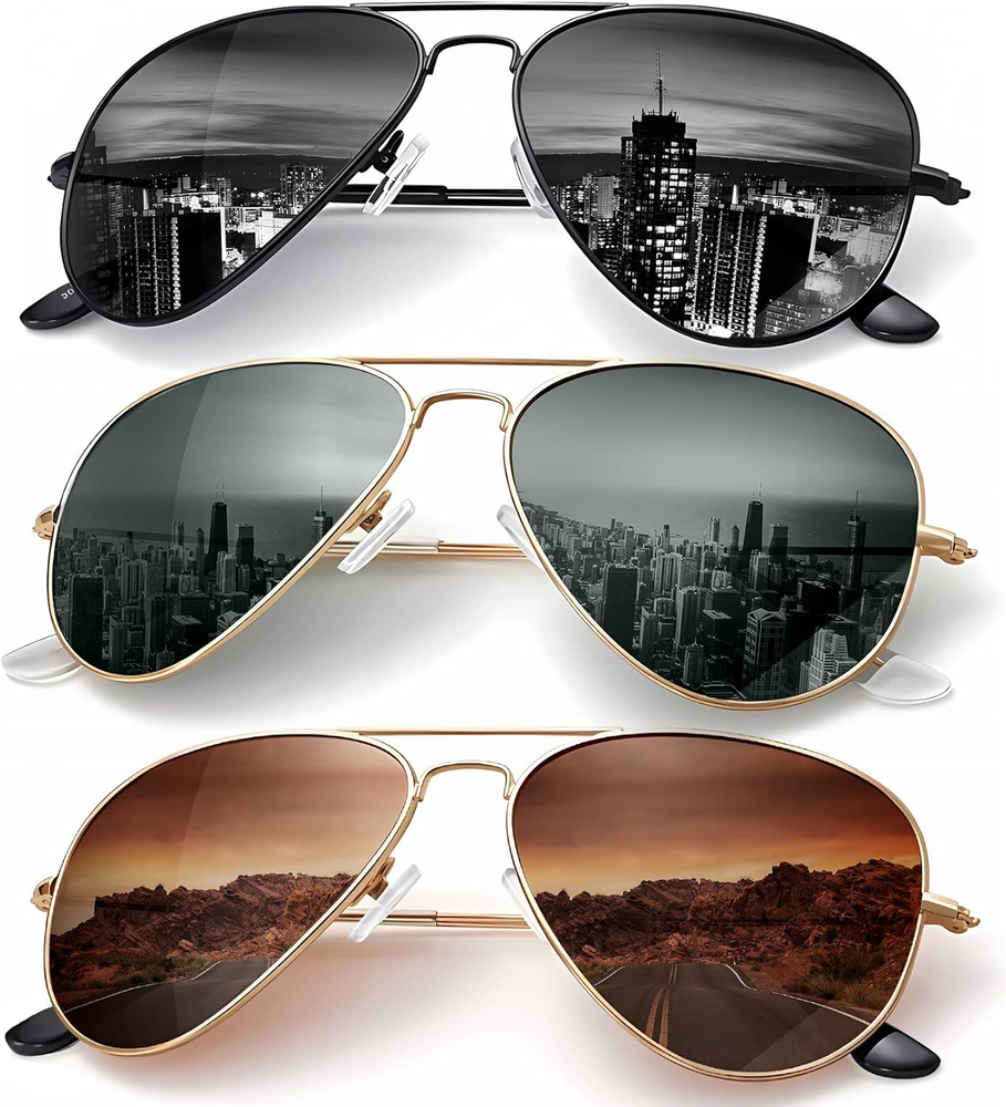 KALIYADI Classic Aviator Sunglasses for Men Women Driving Sun Glasses Polarized