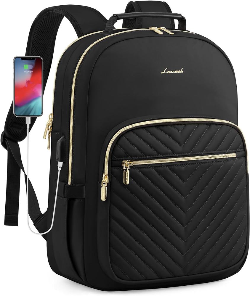 LOVEVOOK Laptop Backpack Purse for Women - Work Travel College Computer Bag