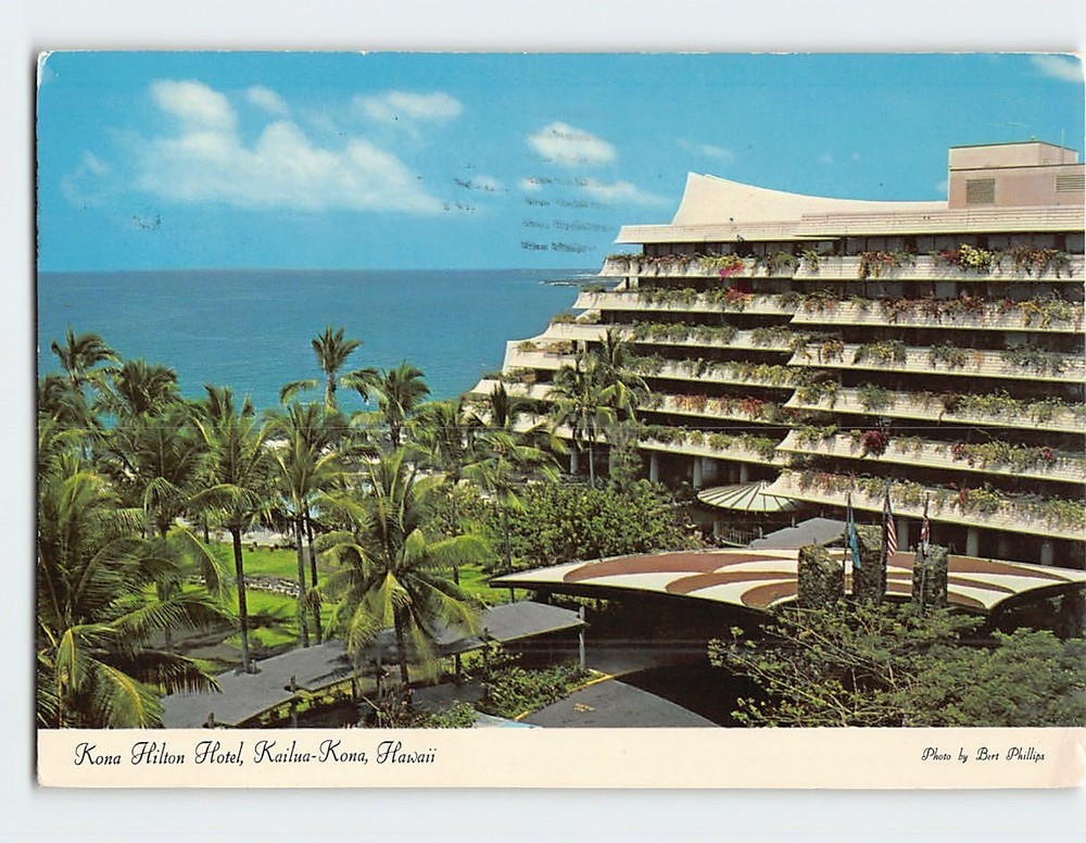 Postcard Kona Hilton Hotel Kailua-Kona Hawaii USA