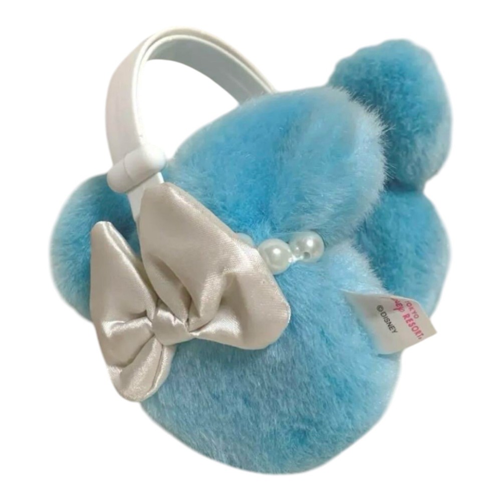 Tokyo Disney Resort Light Blue Pearl Earmuffs Headband Hat