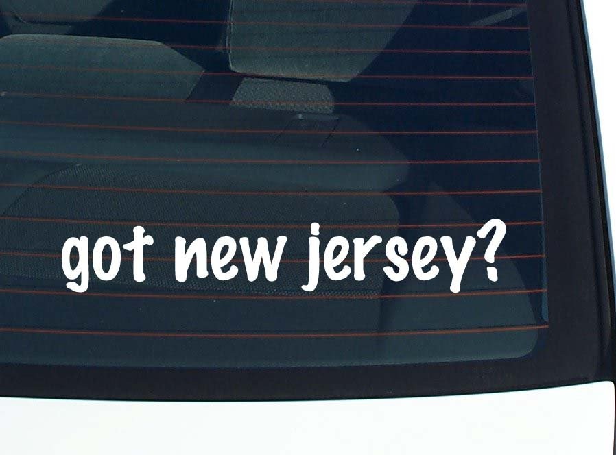 New Jersey Car Decal Funny Vinyl Bumper Sticker Window Joke
