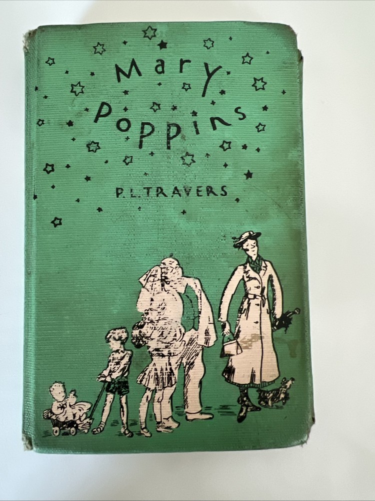 Mary Poppins Book First Edition Library Copy By PL Travers Very Rare Collectible