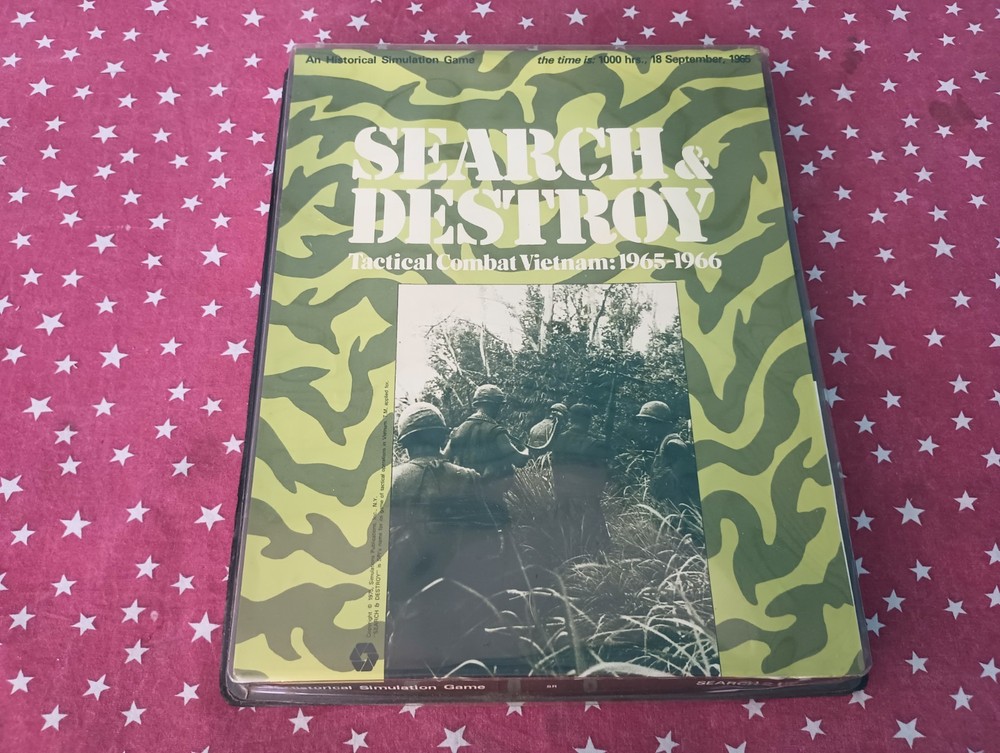 SPI Wargame Search & Destroy Flat Tray Tactical Combat Vietnam 1965-1966 Punched