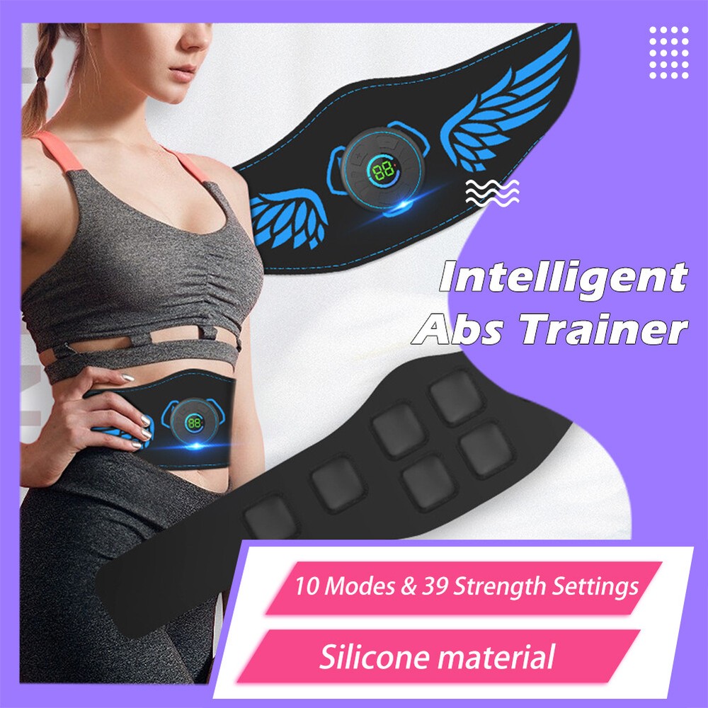 Abdominal EMS Muscle Stimulator Belt Electric ABS Fitness Toning Trainer Unisex-image