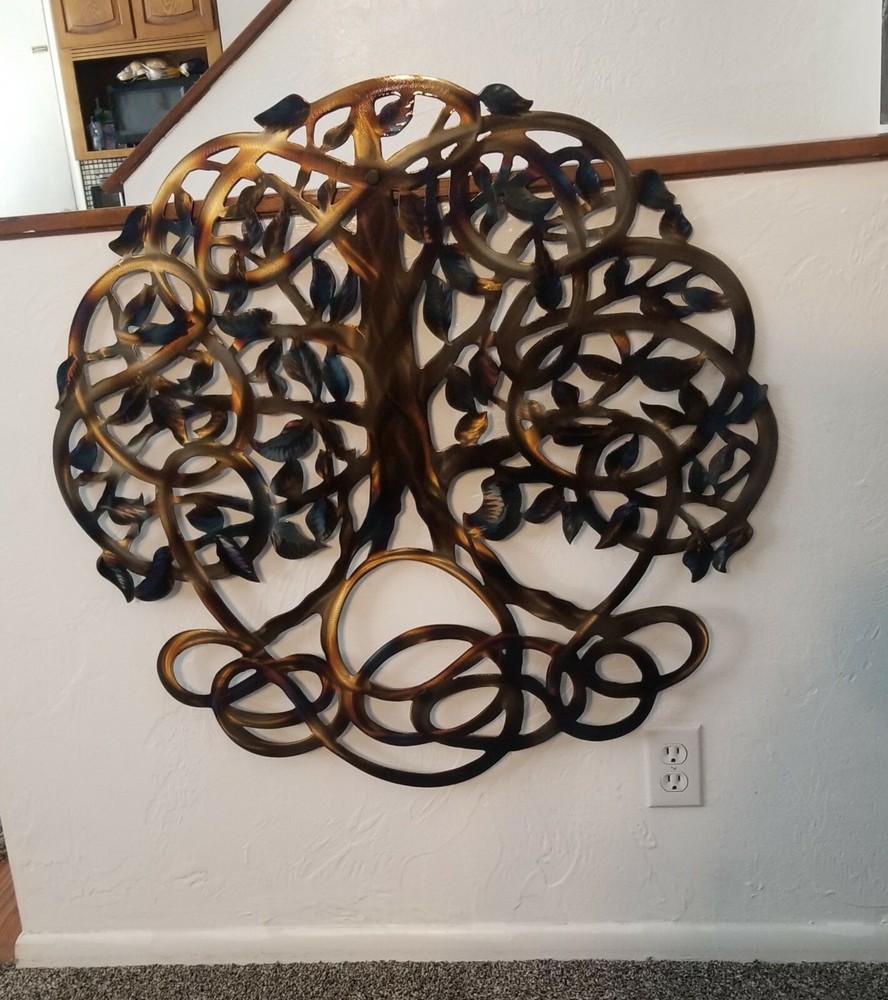 metal Wall art sculpture tree of life decorative Metal Wall Art living room art