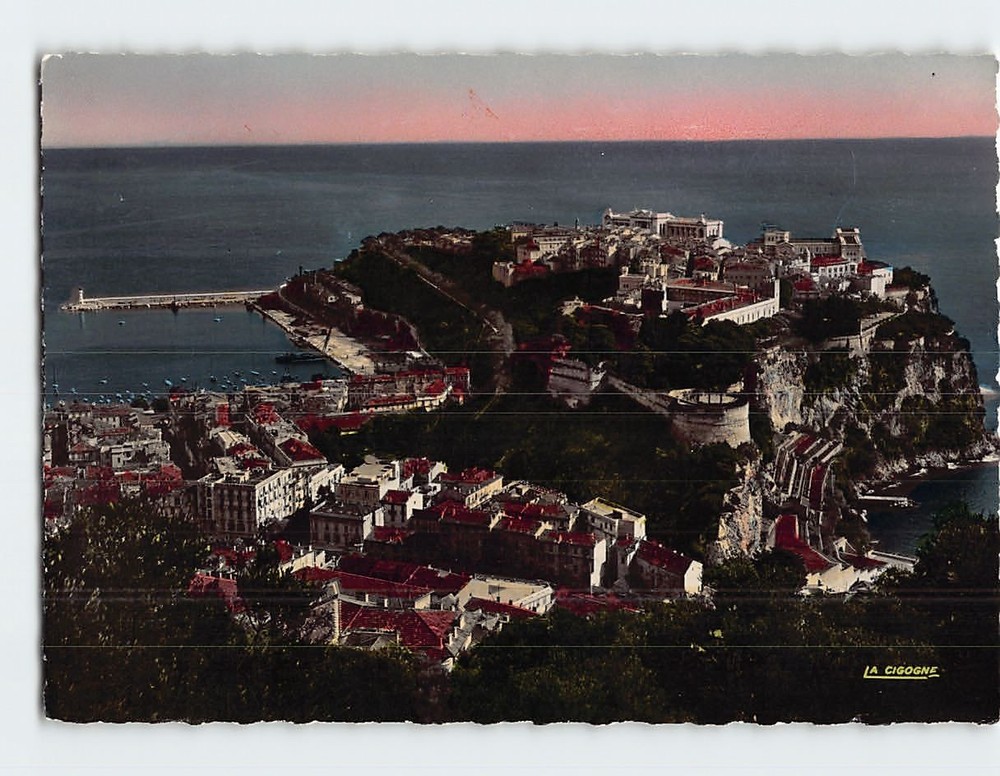 Postcard Vue d ensemble du Rocher et la Condamine Monaco Monaco