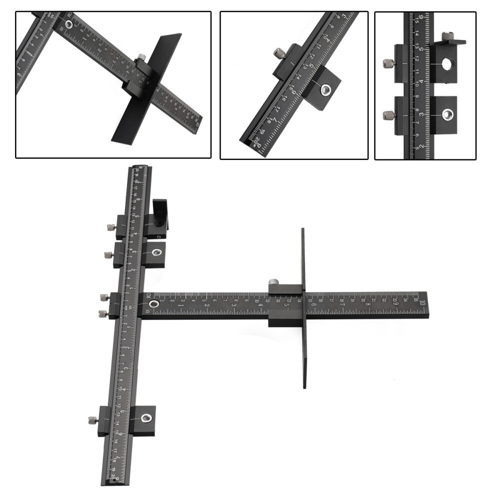 Cabinet Hardware Jig Sleeve Drawer Pull Wood Drilling Dowelling Tools Set