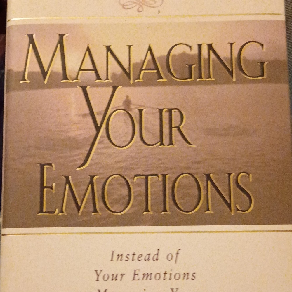 Joyce Meyer Managing Your Emotions Hardcover 1997 4th Printing Signed by Author