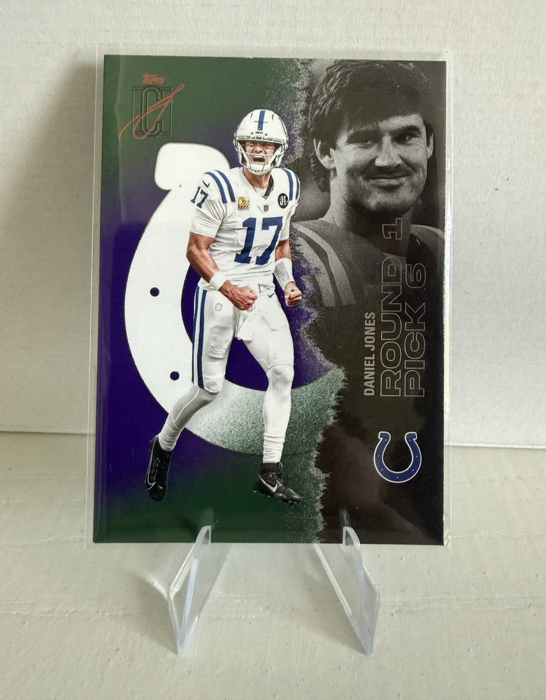 2025 Topps Signature Class Daniel Jones Indianapolis Colts Purple & Green #59