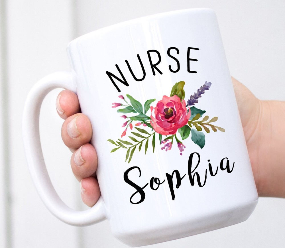 Taza Enfermera Personalizada Regalo Enfermera Taza Enfermera Personalizada Regalo Enfermera Registrado