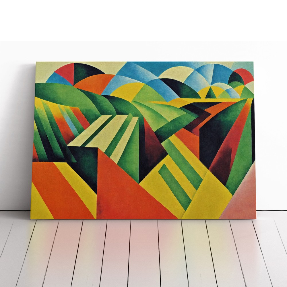 Bold Abstract Meadow Landscape Canvas Wall Art Print Framed Picture Home Decor