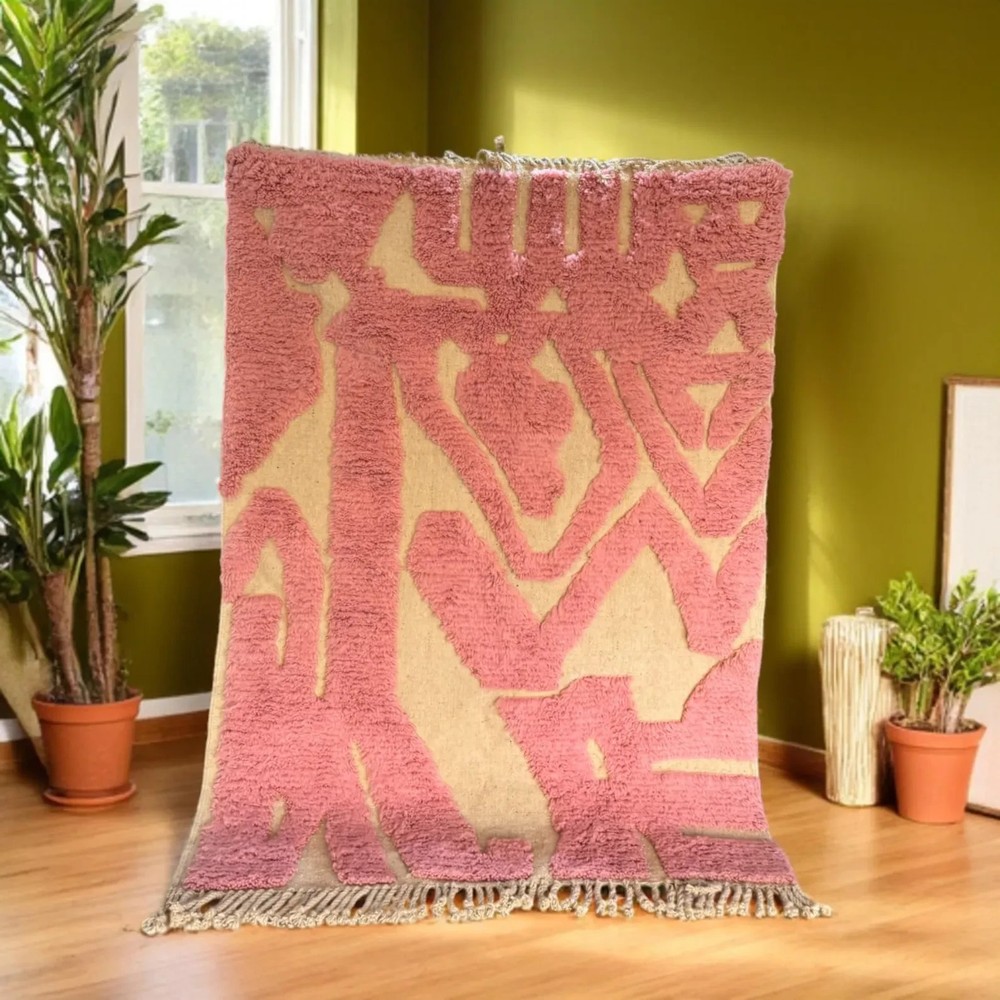 Hand-made moroccan rug multicolor for livivng room bedroom etc