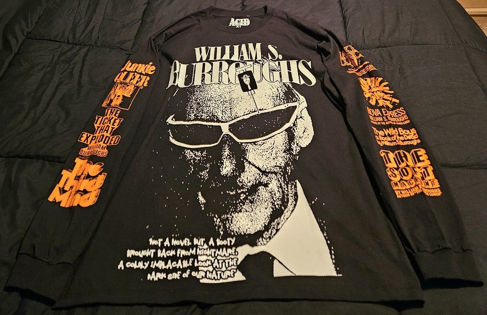 Acid Alternative Editions William S. Burroughs Black Long-Sleeve T-Shirt Size XL-image
