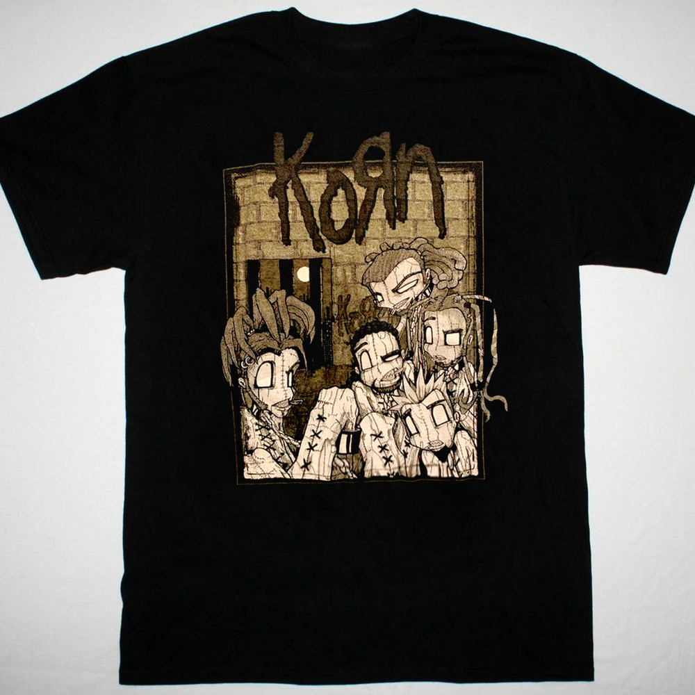 VTG Korn band T-shirt black Cotton Unisex all sizes S-5Xl JJ6067