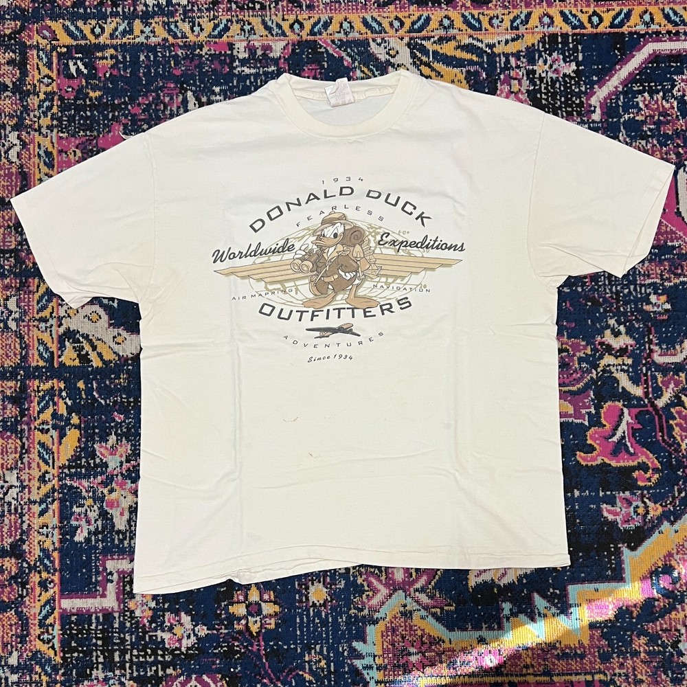 Disney Vintage Donald Duck Fearless Outfitters T-Shirt XL Adventure Design