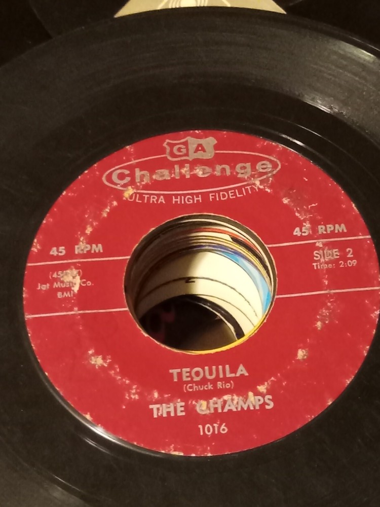 The Champs Tequila/ Train To Nowhere 45  Original issue
