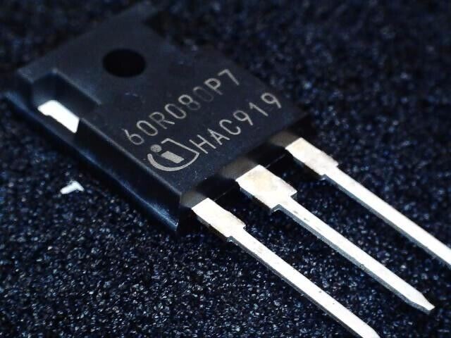 2PCS IPW60R080P7 60R080P7 Infineon MOSFET N-CH 600V 37A TO247-3
