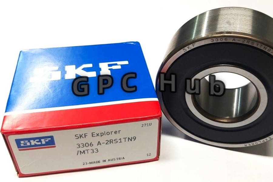 1PC NEW SKF 3306 A-2RS1TN9/MT33 double row angular contact ball bearing