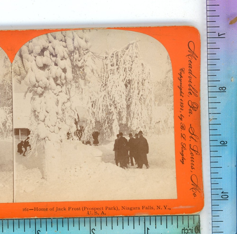 Home of Jack Frost Prospect Park Niagara Falls Keystone Stereoview