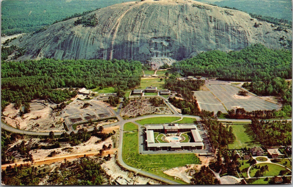 Aerial View Stone Mountain Inn DeKalb County Georgia Postcard c1970