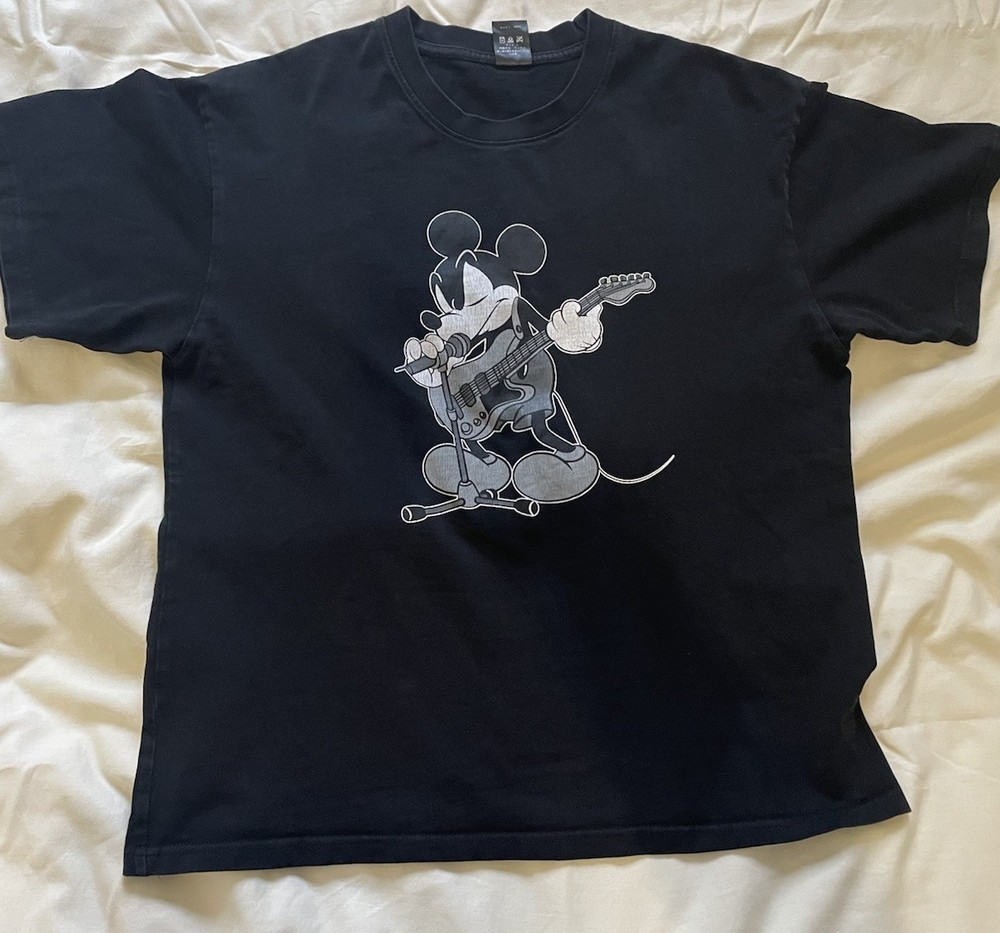 Number nine mickey guitar rockstar t shirt