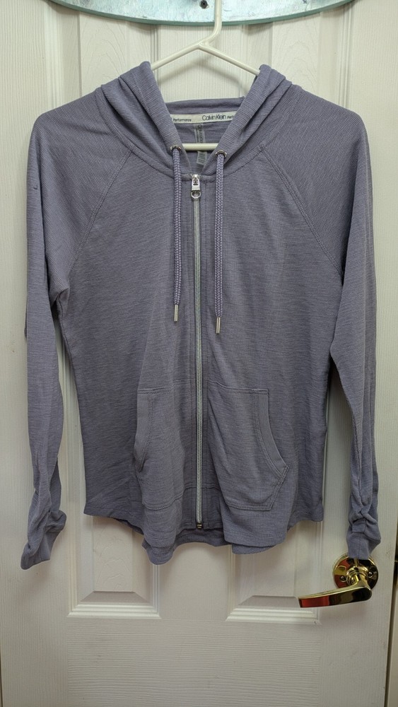 Calvin Klein Performance Zip Up Sweater Size XS Lavender Color