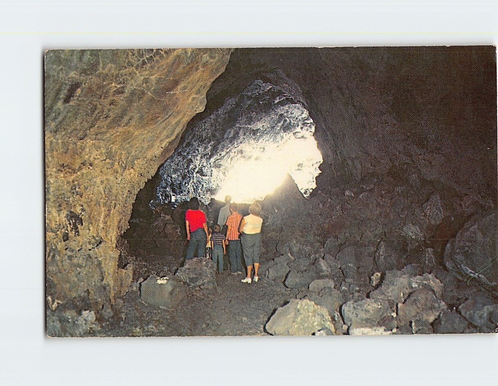 Postcard Indian Tunnel Craters Of The Moon National Monument Idaho