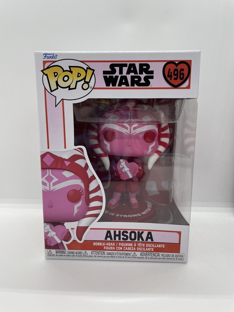 Funko Pop Ahsoka Star Wars Mandalorian Valentines Day IN HAND + Protector