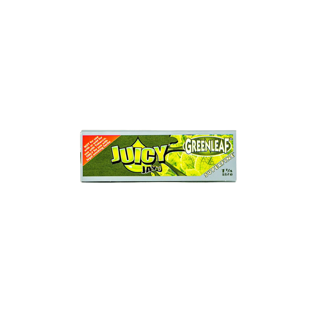 Juicy Jay’s Flavored Rolling Papers – Green Leaf – 1 1/4 -24pks per display
