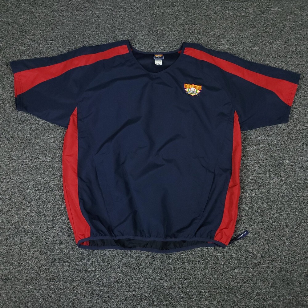 Cooperstown Dreams Park Windbreaker Mens Medium Blue Batting Practice